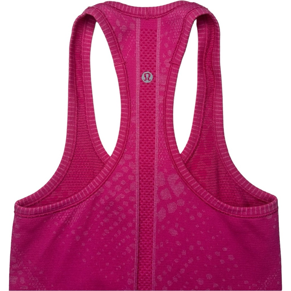 Lululemon Swiftly Tech Racerback Heathered Jewelled Magenta Style‎ W1N45S Size 2 - Picture 8 of 10